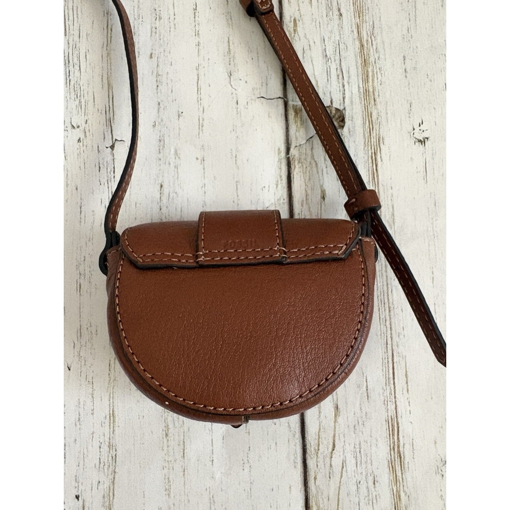 Fossil Women's Harwell Leather Flap Crossbody Purse Handbag Size Small - Picture 3 of 5